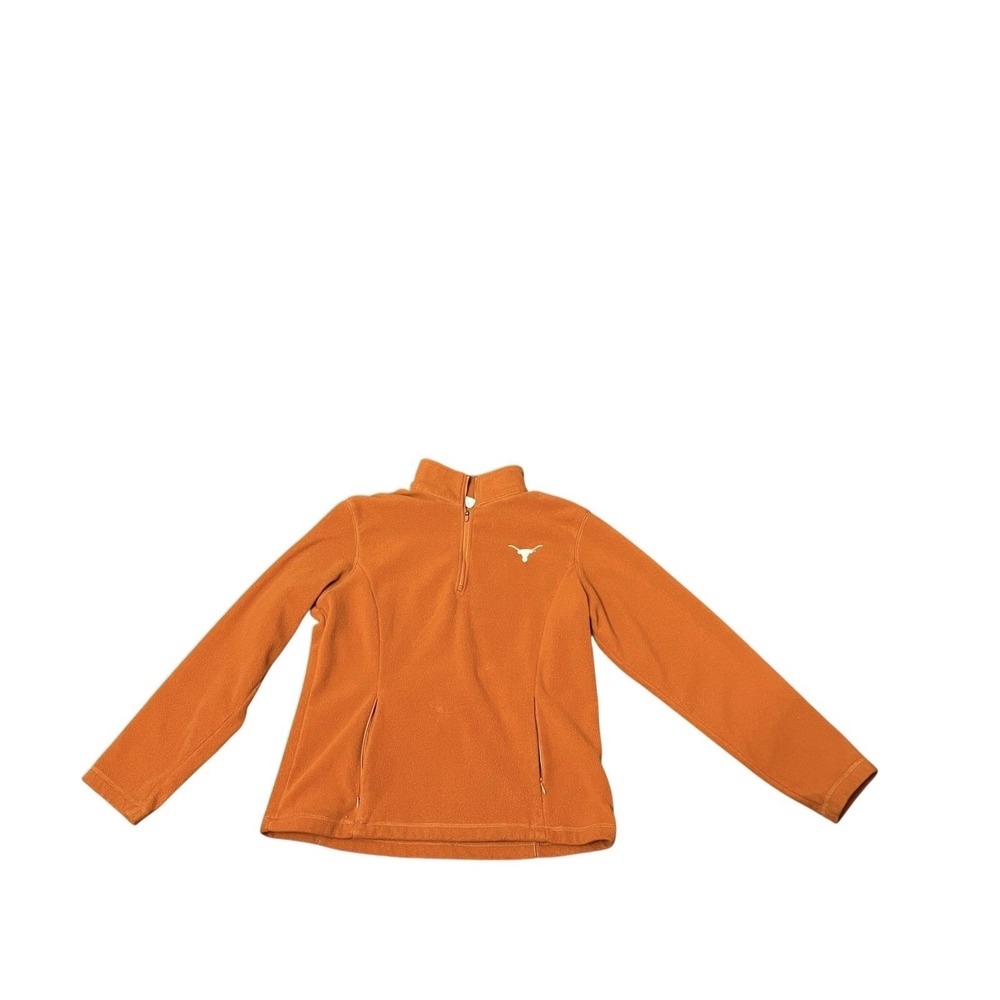 University of Texas Longhorns Women's Pullover Quarter Zip Fleece Large - Picture 2 of 6